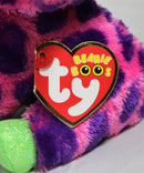 Ty Beanie Boos - Gilbert the Pink & Purple Giraffe, Glitter Eyes