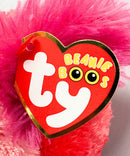 Ty Beanie Boos - Gilda  the Flamingo, Medium, Glitter Eyes, Medium size