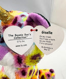 Ty Beanie Boos - Giselle the Unicorn leopard, Glitter Eyes