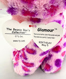 Ty Beanie Boos - Glamour the Leopard, Medium, Glitter Eyes