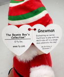 Ty Beanie Boos - Gnewman the Santa Gnome, Glitter Eyes