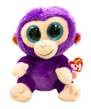 Ty Beanie Boos - Grapes the Monkey, Medium, Glitter Eyes, Medium size