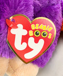 Ty Beanie Boos - Grapes the Monkey, Medium, Glitter Eyes, Medium size