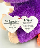 Ty Beanie Boos - Grapes the Monkey, Medium, Glitter Eyes, Medium size