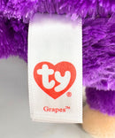 Ty Beanie Boos - Grapes the Monkey, Medium, Glitter Eyes, Medium size