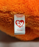 Ty Beanie Boos -  Grinner the Orange Trick or Treater Ghost, Medium (9.25"), Glitter Eyes