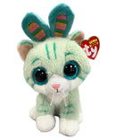 Ty Beanie Boos - Gumdrop the Teal Easter Cat, Glitter Eyes