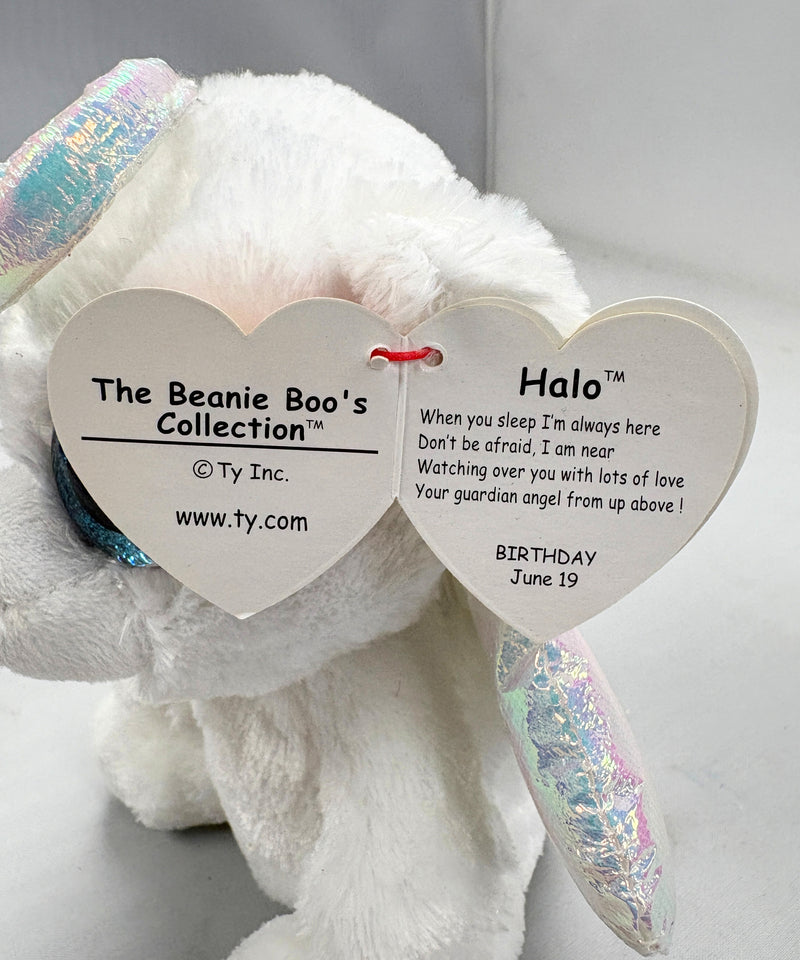 Ty Beanie Boos - Halo the Teddy Bear, Glitter Eyes