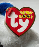 Ty Beanie Boos - Hamburg the White Teddy Bear, (6"), Glitter Eyes, Europe