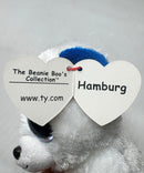 Ty Beanie Boos - Hamburg the White Teddy Bear, (6"), Glitter Eyes, Europe