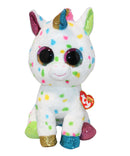 Ty Beanie Boos - Harmonie the Rainbow Speckled Unicorn, Medium (10"), Glitter Eyes