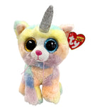 Ty Beanie Boos - Heather the Unicorn cat, Glitter Eyes