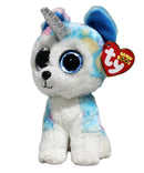 Ty Beanie Boos - Helena the Unicorn Husky Dog, Glitter Eyes