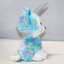 Ty Beanie Boos - Helena the Blue Unicorn Husky, Medium (9"), Glitter Eyes