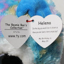 Ty Beanie Boos - Helena the Blue Unicorn Husky, Medium (9"), Glitter Eyes