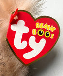 Ty Beanie Boos - Henna the Tan Ostrich, (7"), Glitter Eyes