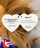 Ty Beanie Boos - Hero the Lion, Medium (9"), Glitter Eyes, UK Exclusive