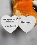 Ty Beanie Boos - Holland the Orange Teddy Bear, Regular (6"), Glitter Eyes, Europe