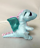 Ty Beanie Boos - Holly the Teal Dragon, (6"), Glitter Eyes, Claire's Exclusive