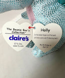 Ty Beanie Boos - Holly the Teal Dragon, (6"), Glitter Eyes, Claire's Exclusive