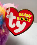 Ty Beanie Boos - Holly the Rainbow Hedgehog, Regular (6"), Glitter Eyes, Justice Stores