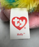 Ty Beanie Boos - Holly the Rainbow Hedgehog, Regular (6"), Glitter Eyes, Justice Stores