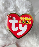 Ty Beanie Boos - Honey Bun the Valentine Dog, Medium (9"), Glitter Eyes