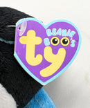 Ty Beanie Boos - HOPE FOR JAPAN the Penguin, Glitter Eyes, Japan tsunamiSave the Children