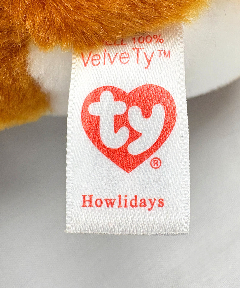 Ty Beanie Boos - Howlidays the Dog, Glitter Eyes, Christmas