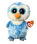 Ty Beanie Boos - Ice Cube the Blue Penguin, (6"), Glitter Eyes