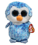 Ty Beanie Boos- Ice Cube the Blue Penguin, Glitter Eyes