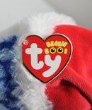 Ty Beanie Boos- Icicles the Blue Holiday Owl, Glitter Eyes