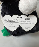 Ty Beanie Boos - Igloo the Christmas Penguin, Medium (9"), Glitter Eyes, Christmas