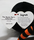 Ty Beanie Boos - Ingrum the Halloween Spider, Glitter Eyes