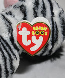 Ty Beanie Boos- Izzy the Zebra, Glitter Eyes, Justice Exclusive