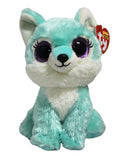 Ty Beanie Boos- Jade the Turqouise Wolf, Glitter Eyes, Great Wolf Lodge Exclusive
