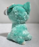 Ty Beanie Boos- Jade the Turqouise Wolf, Glitter Eyes, Great Wolf Lodge Exclusive