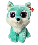 Ty Beanie Boos - Jade the Teal Wolf, (10"), Glitter Eyes, Great Wolf Lodge