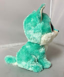Ty Beanie Boos - Jade the Teal Wolf, (10"), Glitter Eyes, Great Wolf Lodge