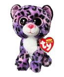 Ty Beanie Boos - Jewel the Purple Leopard, (6"), Glitter Eyes, Justice Stores