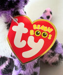 Ty Beanie Boos - Jewel the Purple Leopard, (6"), Glitter Eyes, Justice Stores