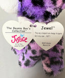 Ty Beanie Boos - Jewel the Purple Leopard, (6"), Glitter Eyes, Justice Stores