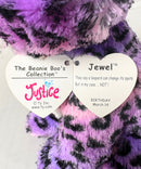 Ty Beanie Boos - Jewel the Purple Leopard, Medium (9"), Glitter Eyes, Justice Stores