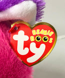 Ty Beanie Boos - Joey the Pink Fox, (10"), Glitter Eyes, Claire's Exclusive