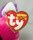 Ty Beanie Boos - Joey the Pink Fox, (6"), Glitter Eyes, Claire's Exclusive