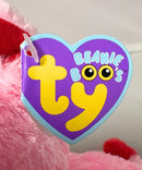 Ty Beanie Boos - Julep the Valentine Monkey, Medium (8"), Solid Eyes