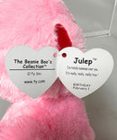 Ty Beanie Boos - Julep the Valentine Monkey, Medium (8"), Solid Eyes