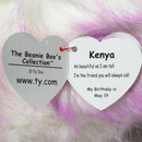Ty Beanie Boos - Kenya the Purple Ostrich, Large (20"), Glitter Eyes