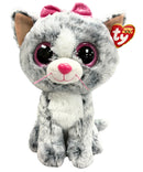 Ty Beanie Boos - Kiki the Cat, Medium, Glitter Eyes, Medium size
