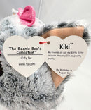 Ty Beanie Boos - Kiki the Cat, Medium, Glitter Eyes, Medium size